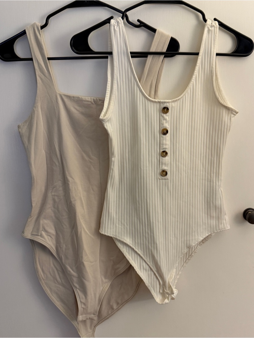 LOT OF TWO bodysuits: Old Navy square neck bodysuit and H&M ribbed Bodysuit